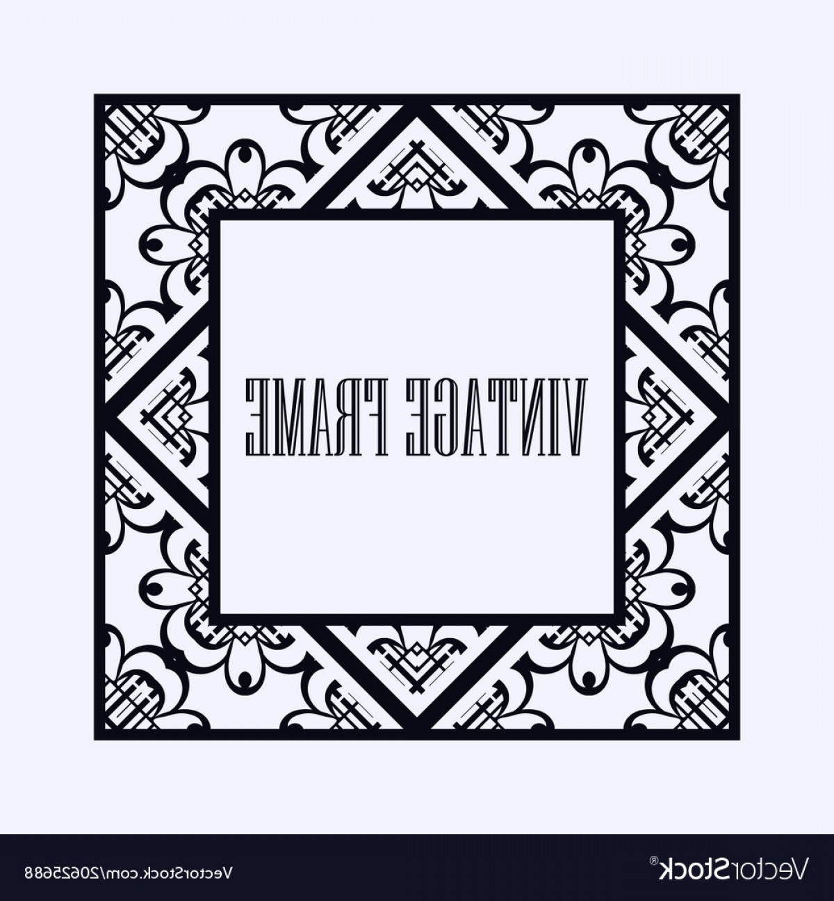 1200x1296 Art Deco Frame Border Vector Sohadacouri