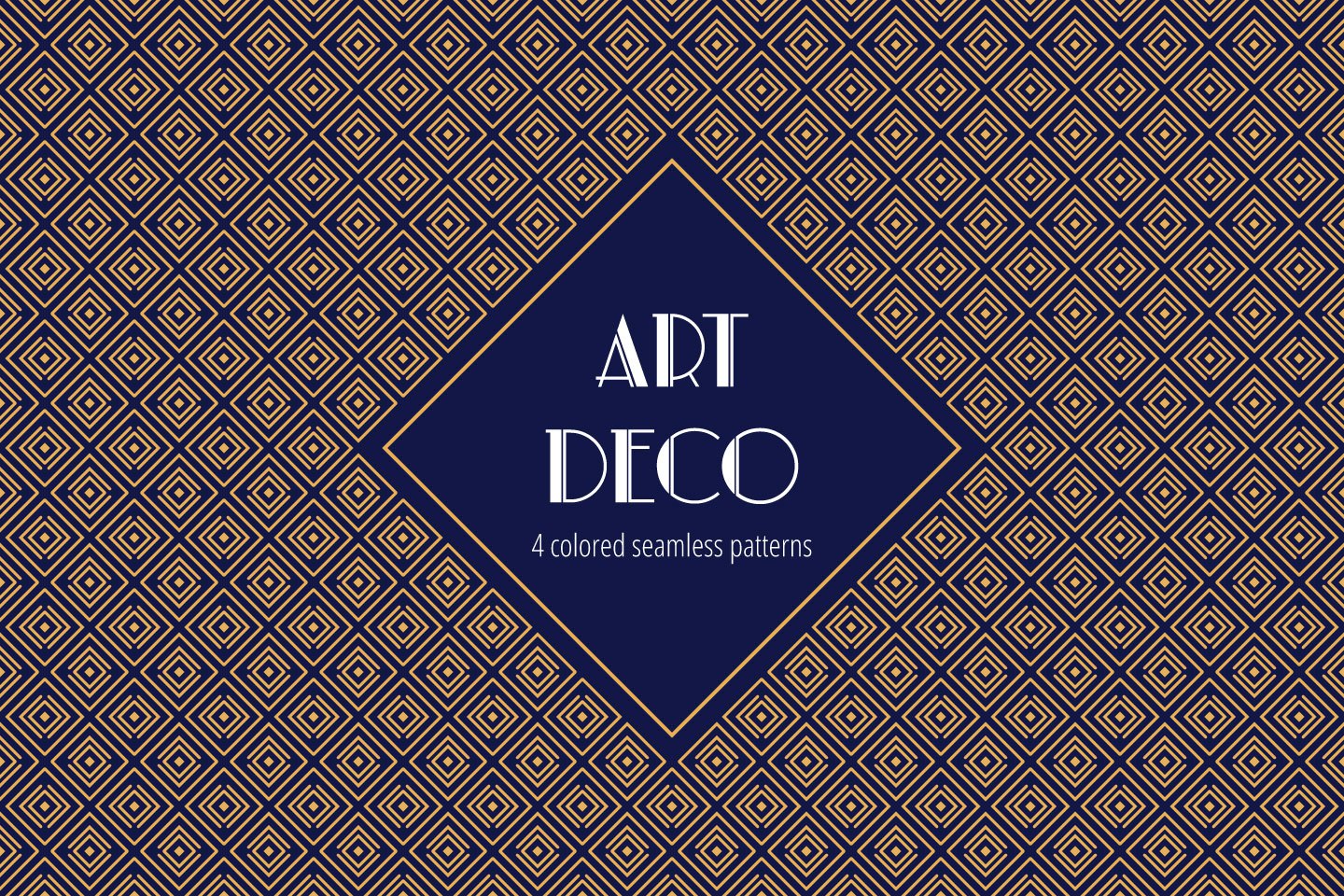 1440x960 Art Deco Vector Free Pattern