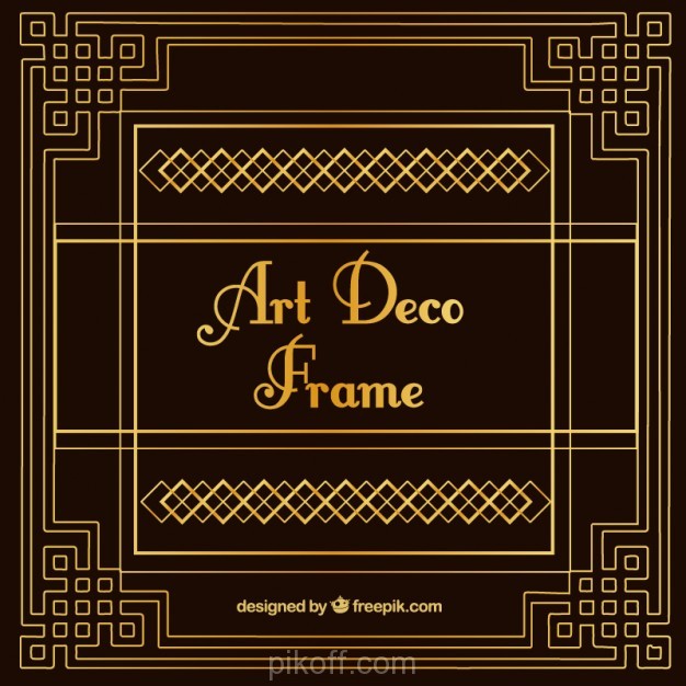 626x626 Ai] Vintage Decorative Art Deco Frame Vector Free Download