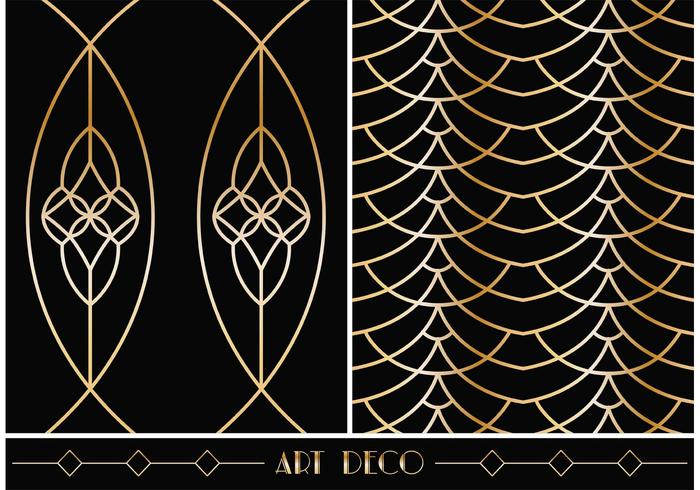 700x490 Art Deco Geometric Vector Patterns