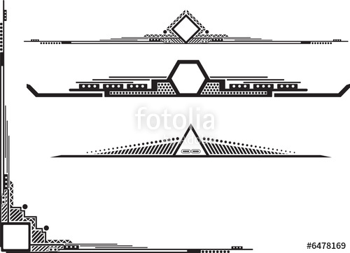 500x362 Art Deco Corner Twiddle Stock Image And Royalty Free Vector Files