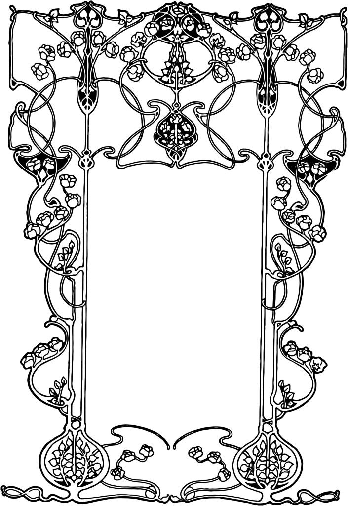 705x1024 Art Nouveau Vector Art