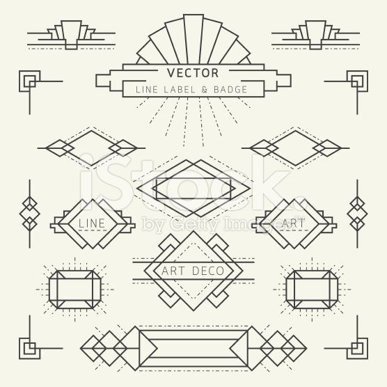 556x556 Art Deco Vector Free