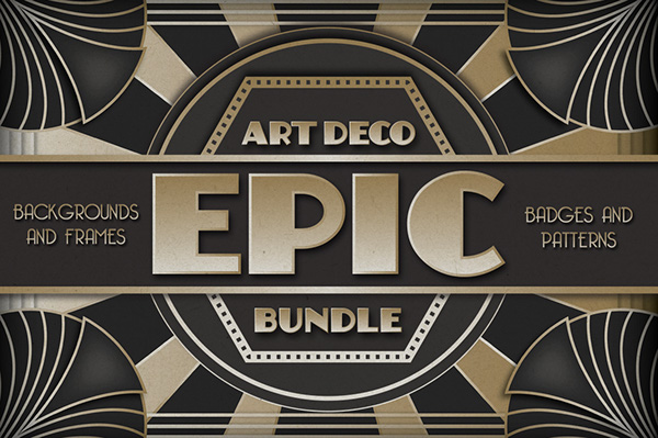 600x399 Epic Art Deco Bundle Vector Illustrations Amp Patterns On Behance