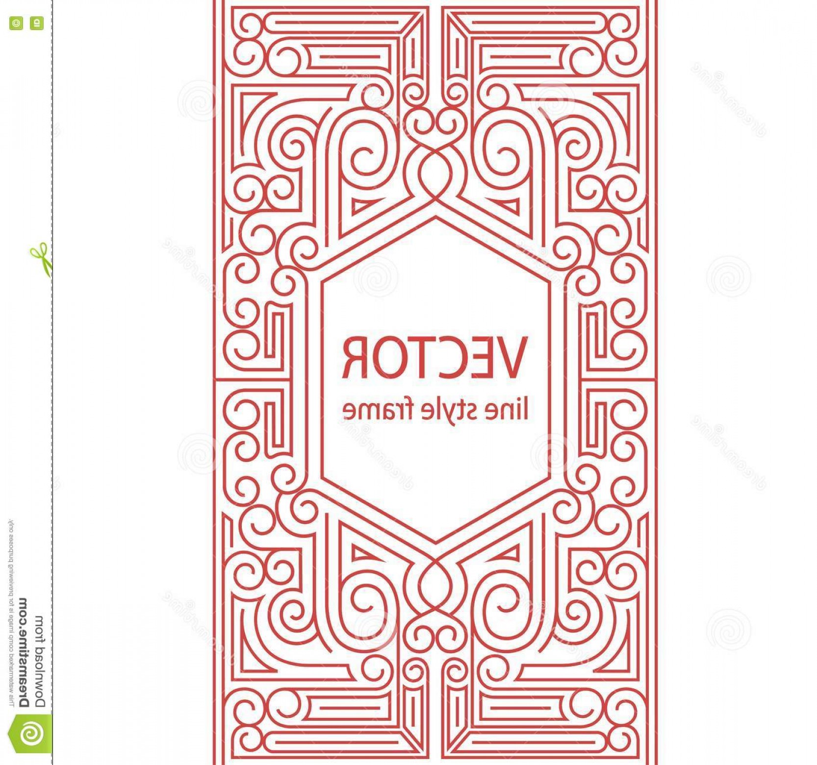 1666x1560 Stock Illustration Vector Geometric Linear Style Frame Art Deco