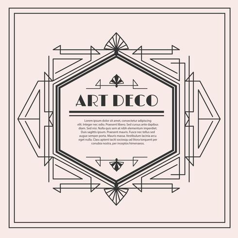 490x490 Art Deco Vector Label