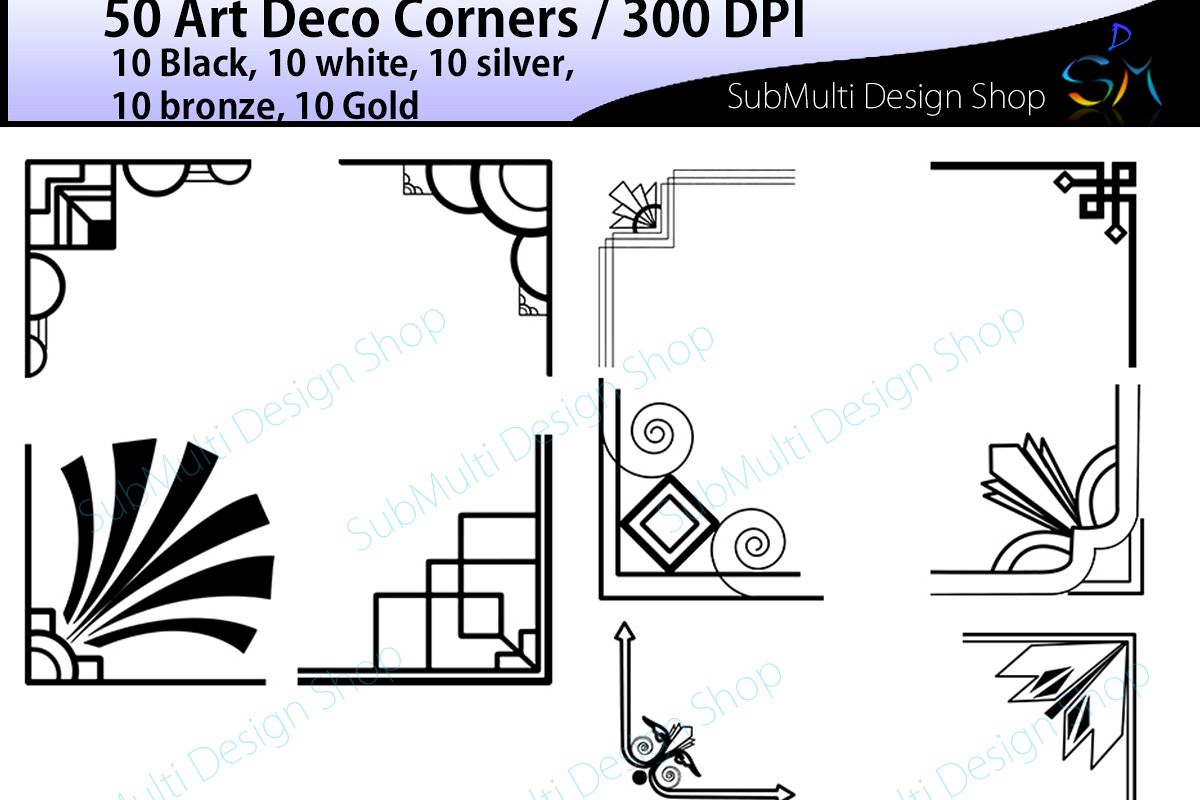 1200x800 Collection Of Free Designed Clipart Art Deco. Download On Ubisafe