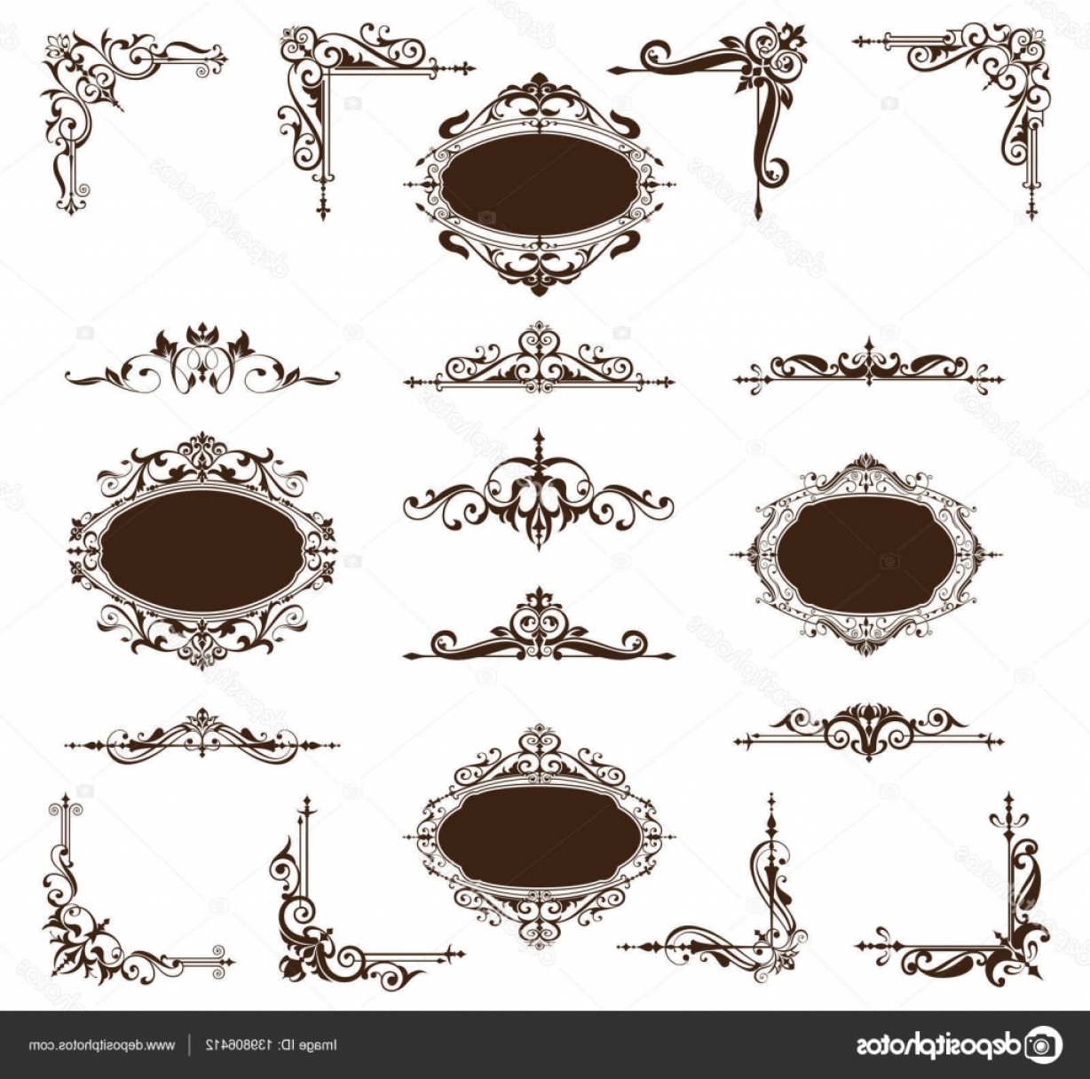 1228x1215 Stock Illustration Art Deco Design Elements Of Sohadacouri