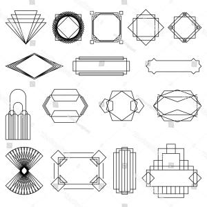 300x300 X Art Deco Black Vector Elements Shopatcloth