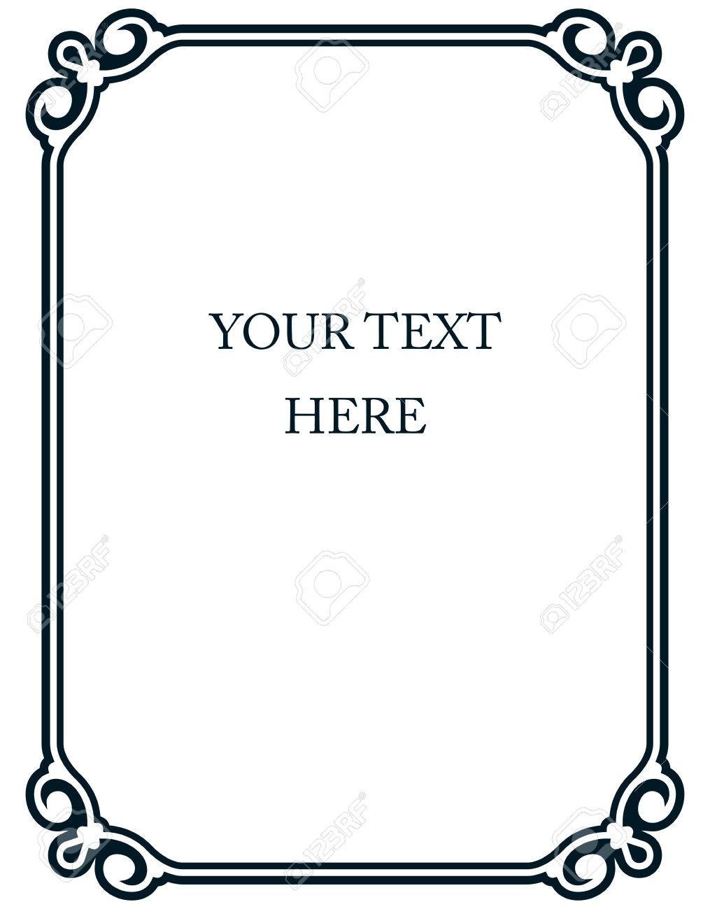 1015x1300 Stock Vector Vintage Baroque Frame Scroll Corner Ornament