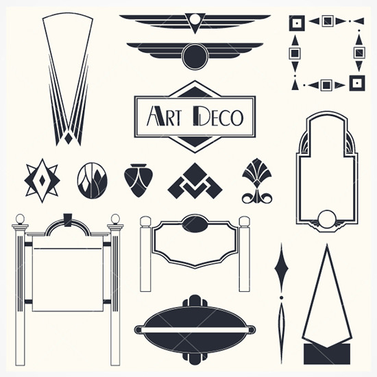 550x550 Art Deco Photoshop Brushes