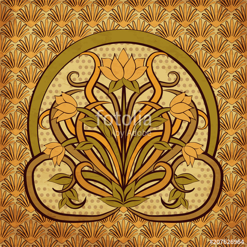 Art Nouveau Background Vector at GetDrawings | Free download