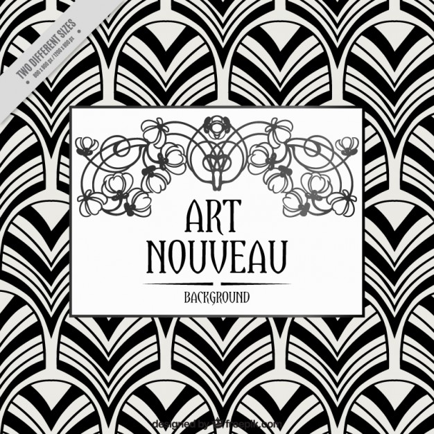 626x626 Geometric Background In Art Nouveau Style Vector Free Download