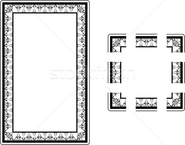 600x469 Art Nouveau Borders Vector Illustration Christos Georghiou