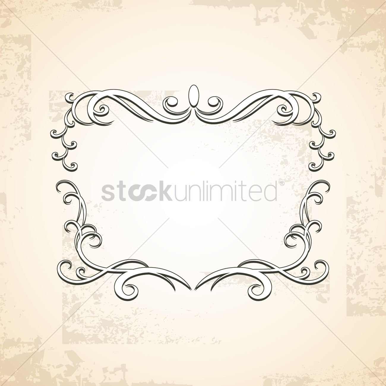 1300x1300 Art Nouveau Frame Vector Image