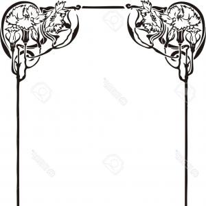 300x300 Art Deco Border Frame Vector Sohadacouri