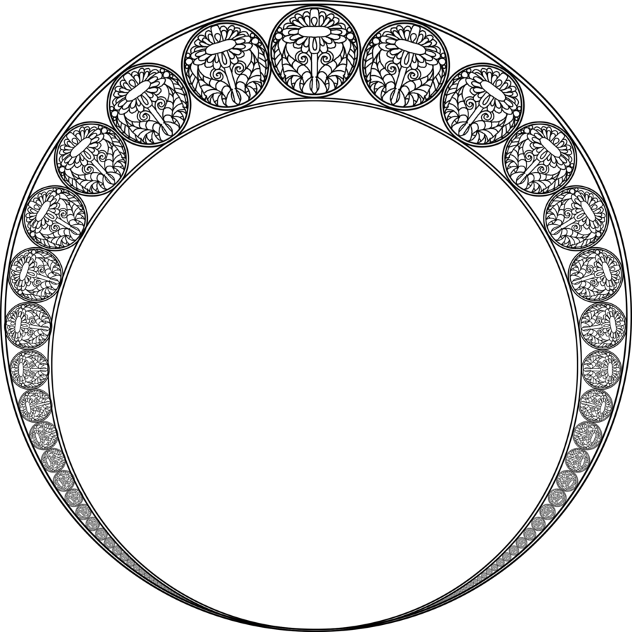 900x900 Lily Clipart Art Deco