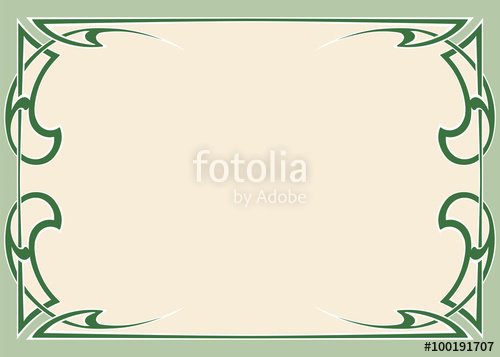 500x357 Art Nouveau Frame