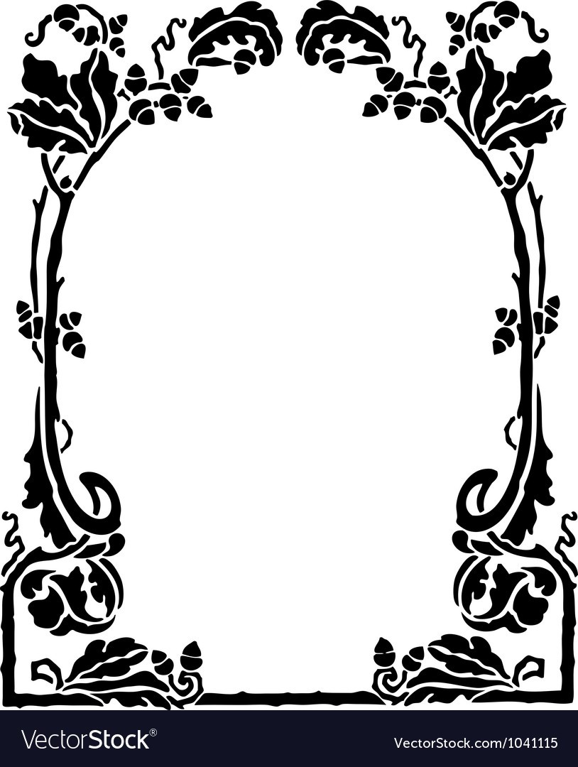 814x1080 Art Nouveau Frame Vectors