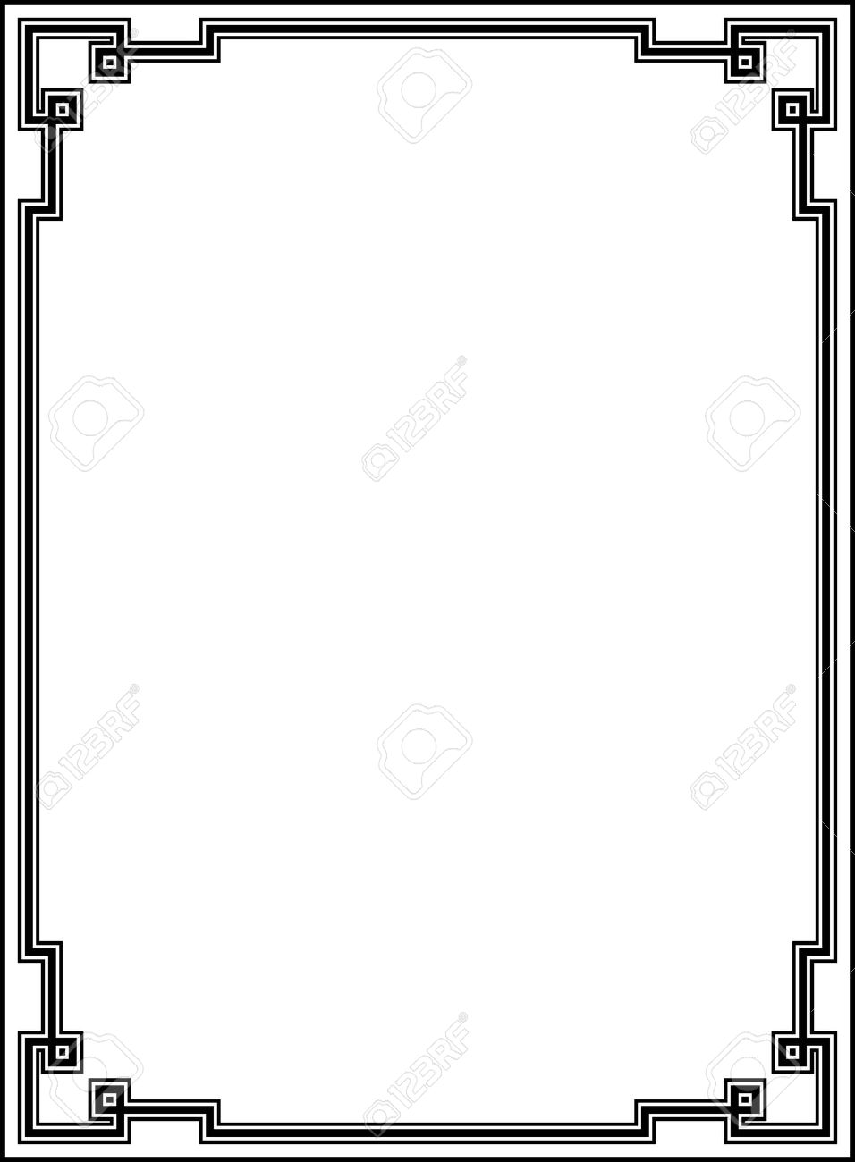 956x1300 Frame Clipart Art Deco 3547513