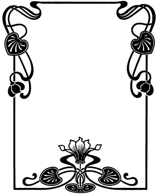 559x680 Line Clipart Art Deco