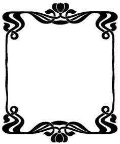 236x282 Art Nouveau Frame Vector Free Download
