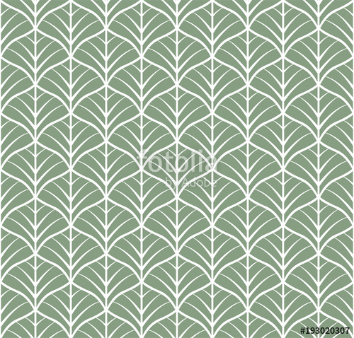 500x478 Vector Floral Art Nouveau Seamless Pattern. Geometric Decorative