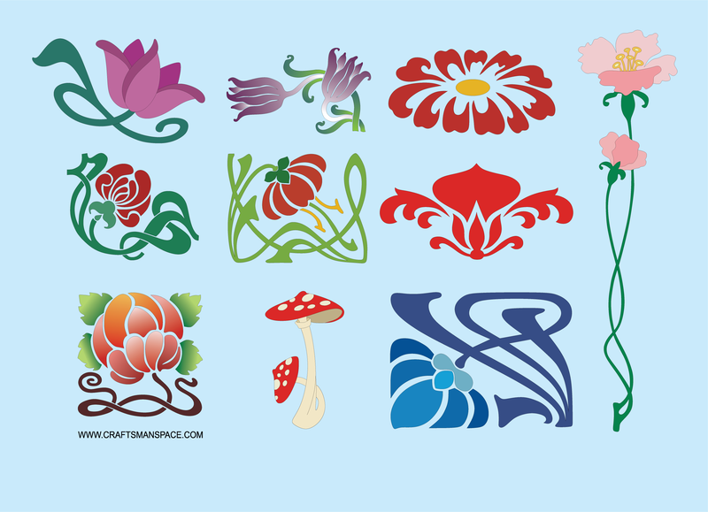 800x579 Art Nouveau Vector Pack