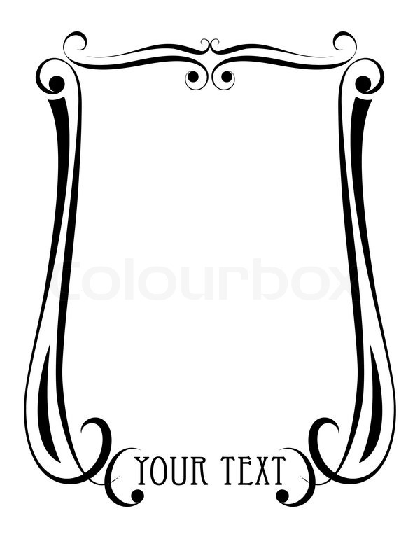 600x800 Art Nouveau Ornamental Decorative Frame Stock Vector Colourbox