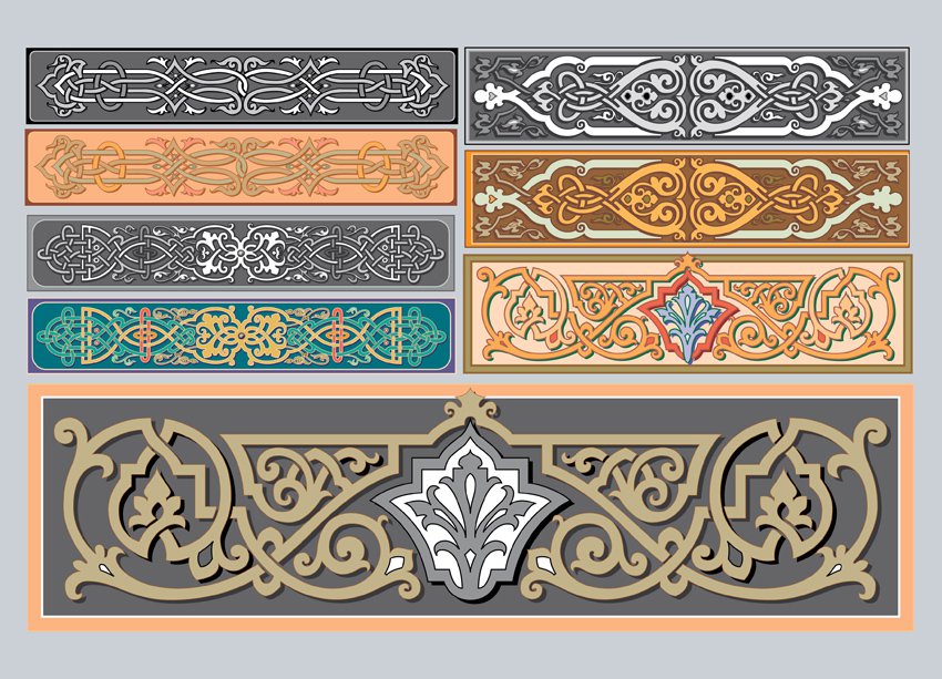 850x613 Art Nouveau Ornaments Vector Art Amp Graphics