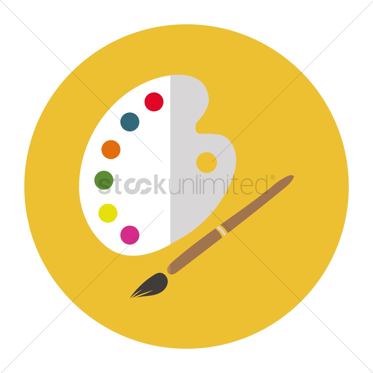 1300x1300 Art Palette Vector Image