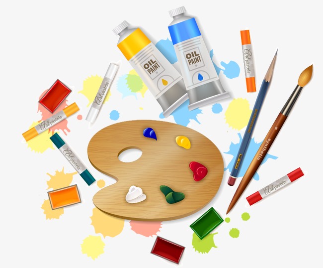 650x538 Cartoon Art Supplies, Cartoon Vector, Cartoon, Art Vector Png And