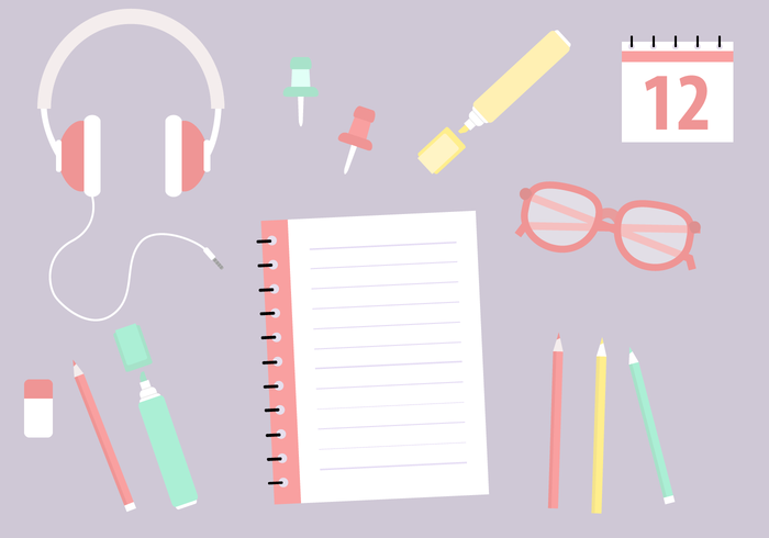 700x490 Free School Supplies Vector