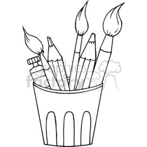 300x300 Royalty Free Art Supplies 380884 Vector Clip Art Image