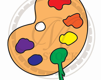 340x270 Paint Palette Vector Etsy