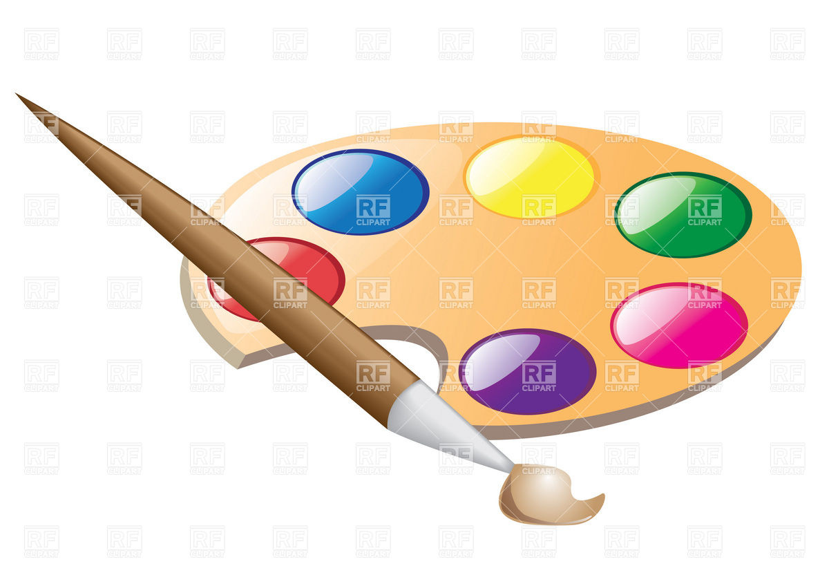 1200x848 Palette Clipart Paintbrush
