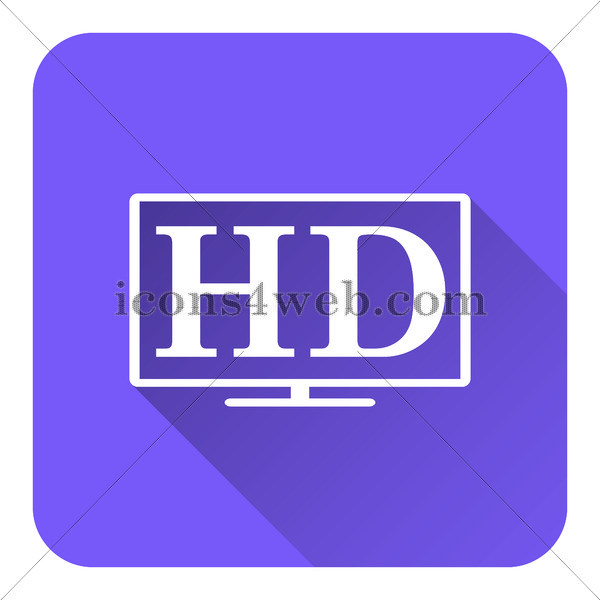 600x600 As Seen On Tv Flat Icon With Long Shadow Vector