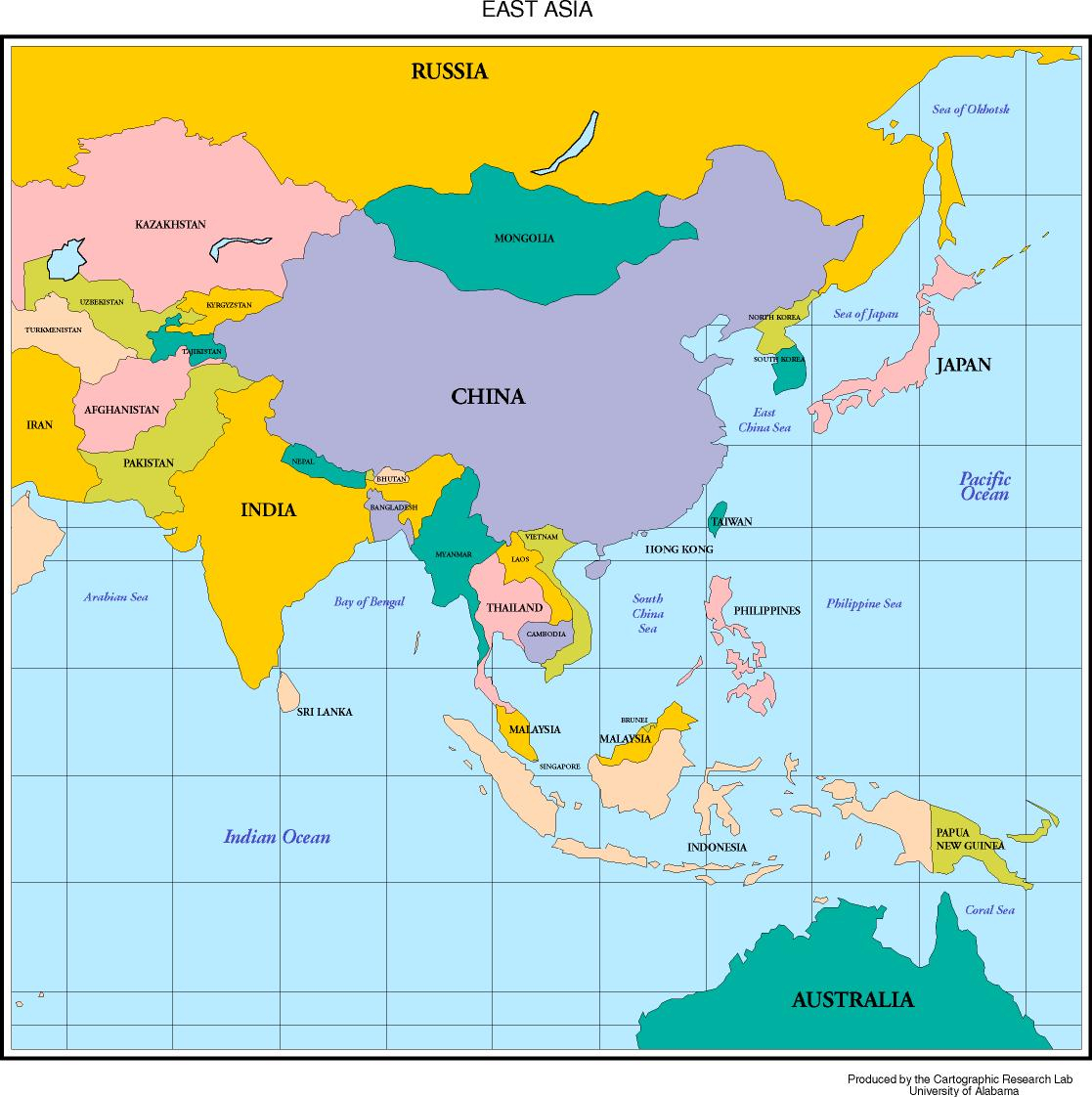 Политическая карта стран азии. Географическая карта Юго Восточной Азии. Карта Юго-Восточной Азии и Китая. Карта Южной Азии со странами крупно. Китай на карте зарубежной Азии.