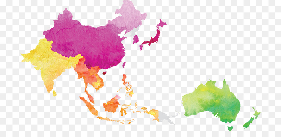 900x440 World Vector Map Asia