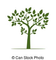 180x195 Aspen Tree Green Leaf Vector Illustration On A White Background.