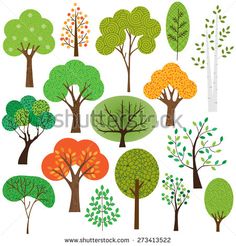 236x246 Birch Forest Royalty Free Stock Vector Art Trees