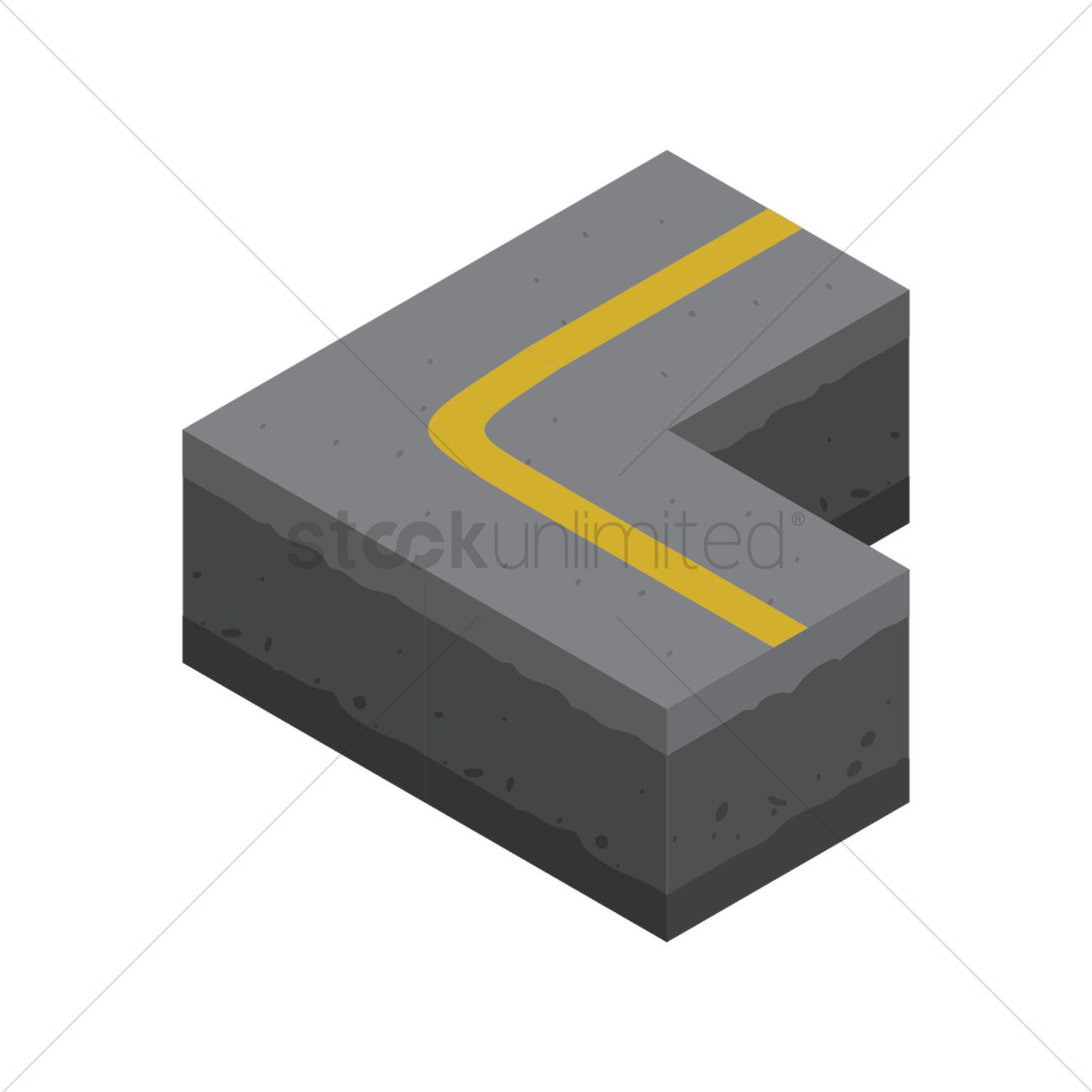 1300x1300 Asphalt Road Vector Image