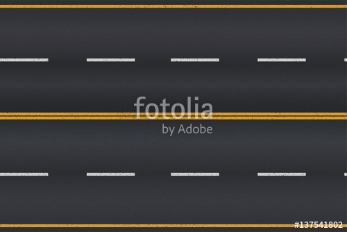 500x334 Asphalt Road Texture With White Stripes. Vector Illustration
