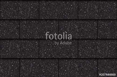500x330 Asphalt Roof Shingles, Seamless Pattern, Rectangles, Vector