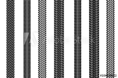 500x331 Set Wheel Track Asphalt, Vector