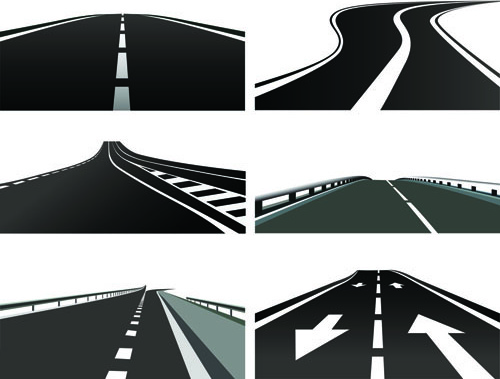 500x379 Various Asphalt Roads Vector Free Vector In Encapsulated