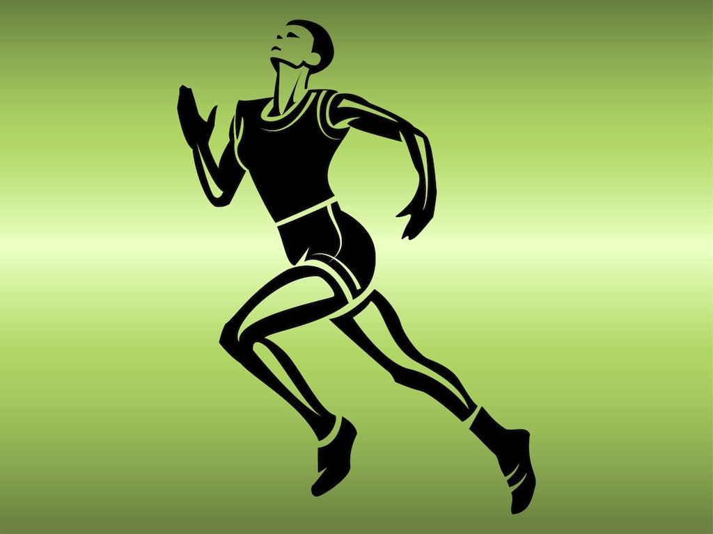 1024x768 Running Athlete Vector Art Amp Graphics