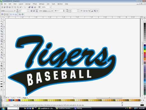480x360 How To Create Athletic Text With A Tail In Coreldraw With