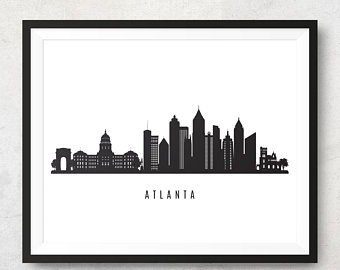 340x270 Atlanta Skyline Etsy