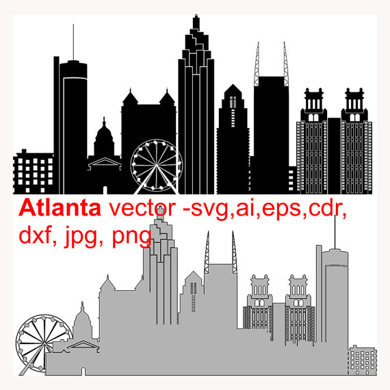 570x570 City Clipart Atlanta Skyline